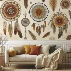 Boho wall murals