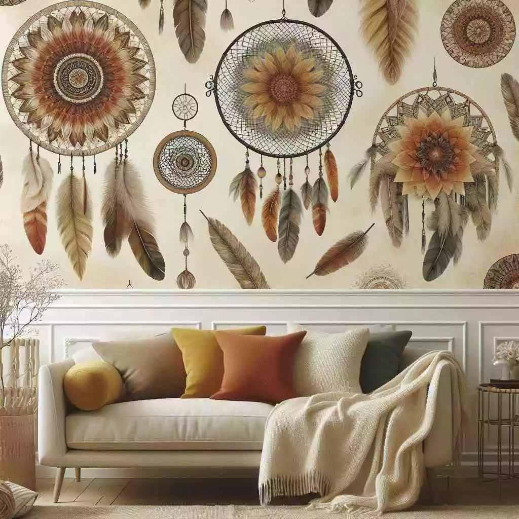 Boho wall murals