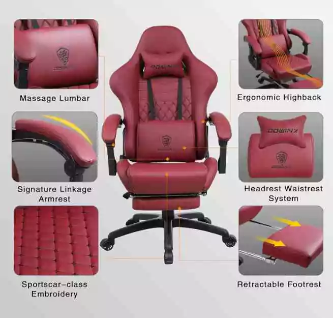 Gaming chair with USB