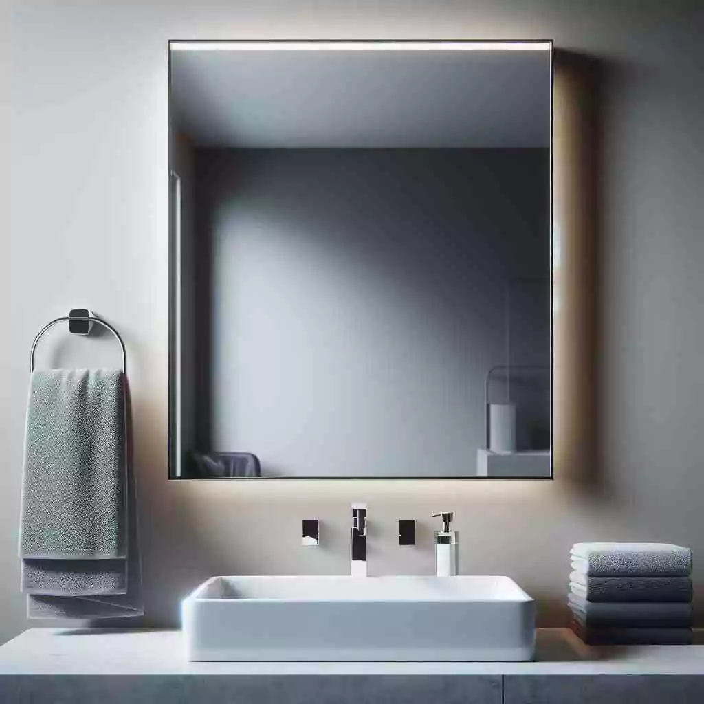 Bathroom mirror repair