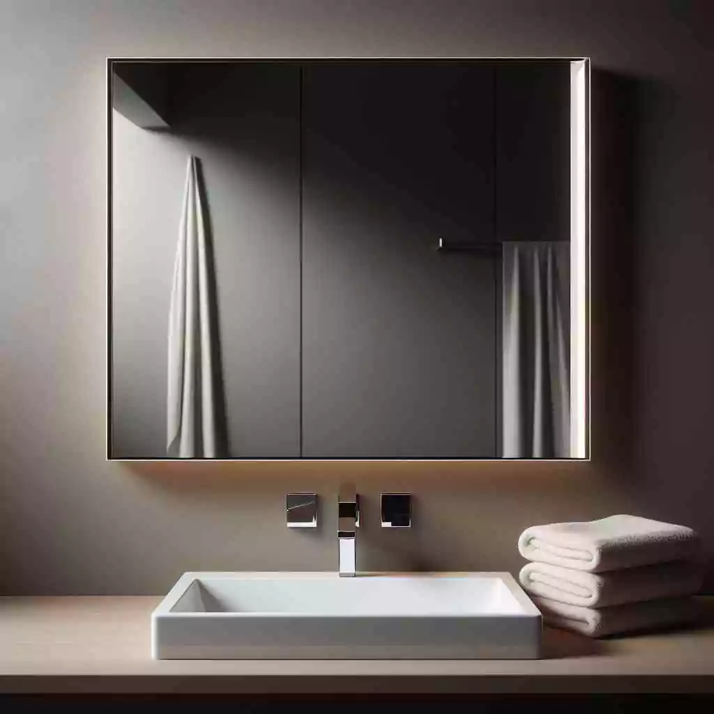 Custom bathroom mirror