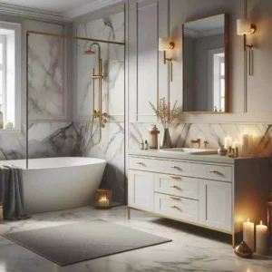 Framed bathroom mirrors