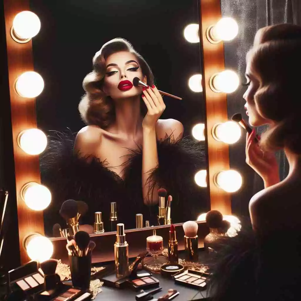 Vanity mirror with led lights