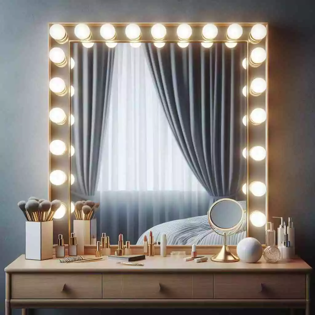 Vanity mirror with lights