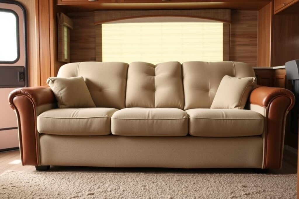 RV sofa materials