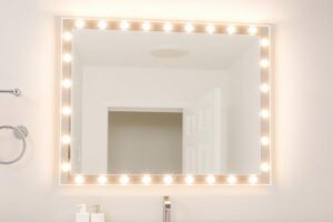 bathroom mirror with led light