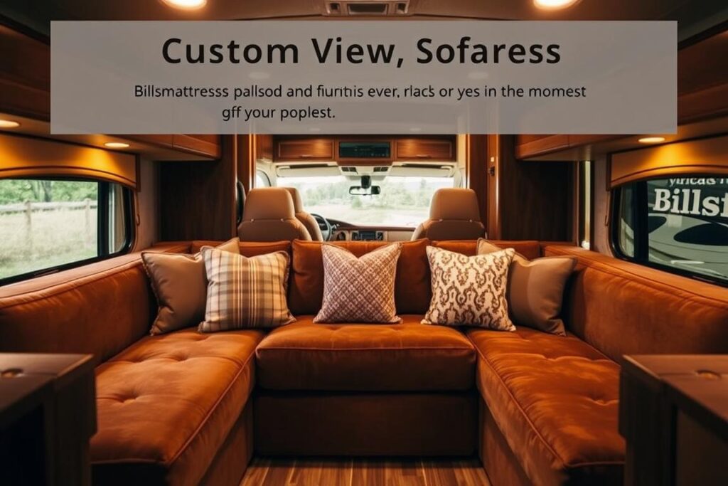 custom RV sofa options