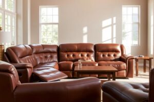 recliner leather sofa
