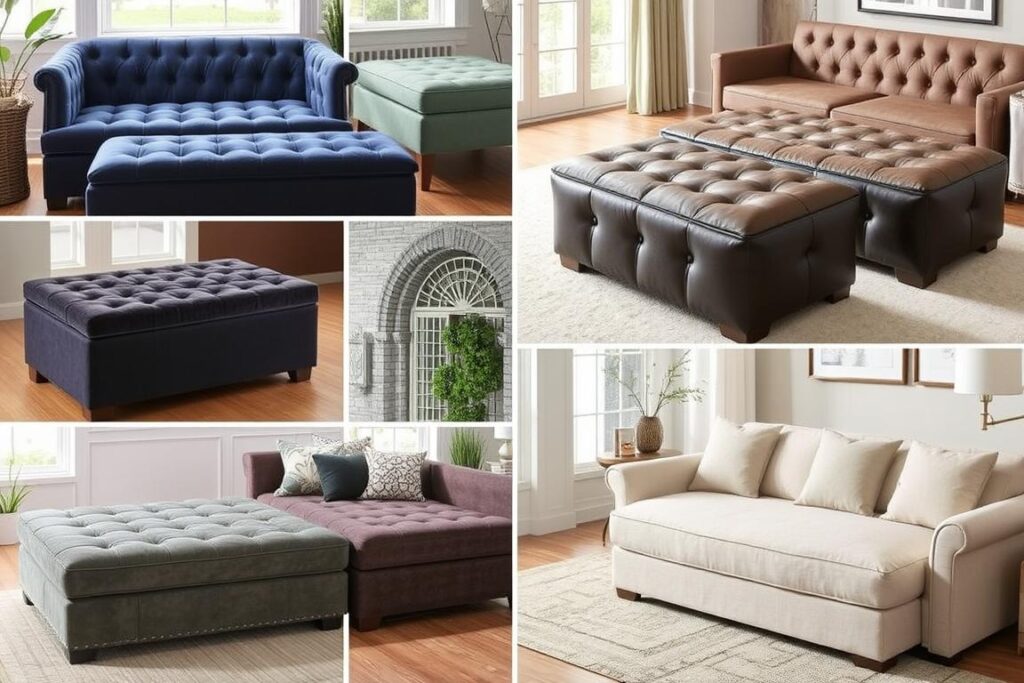 variations in ottoman sofa designs