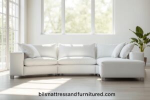 white sectional sofa