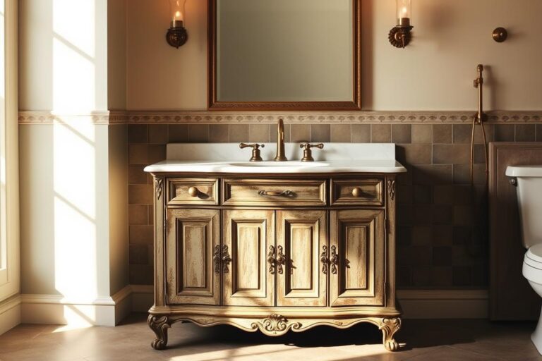 antique bathroom vanity
