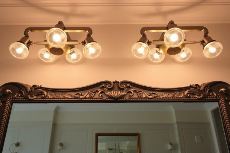 bathroom lighting fixtures over mirror