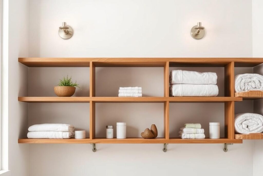 bathroom shelves