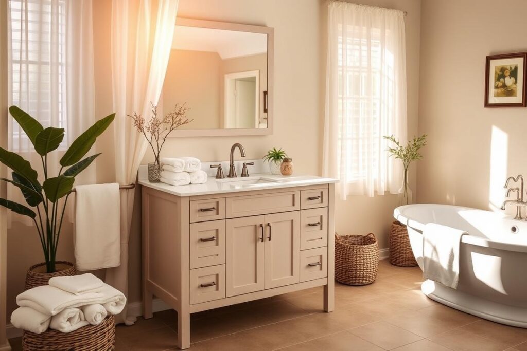 cohesive bathroom decor