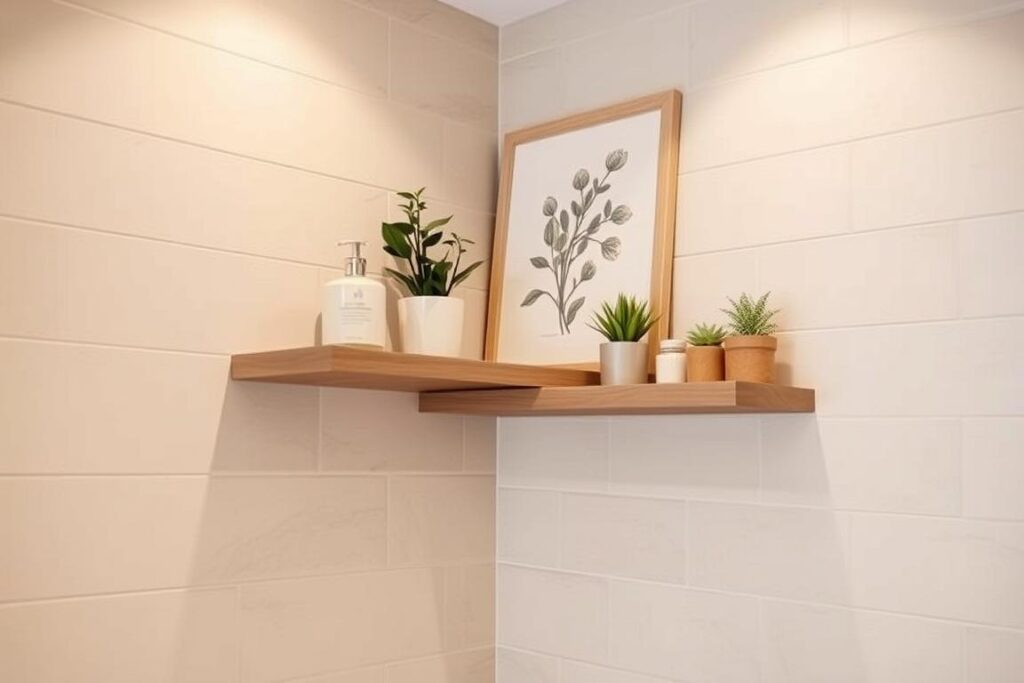 corner bathroom shelves