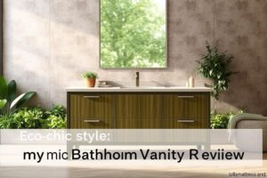 green bathroom vanity