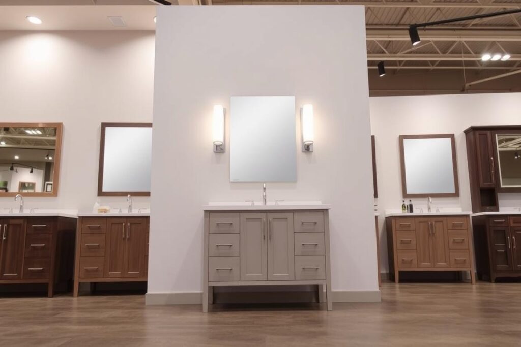 lowes bathroom vanity display