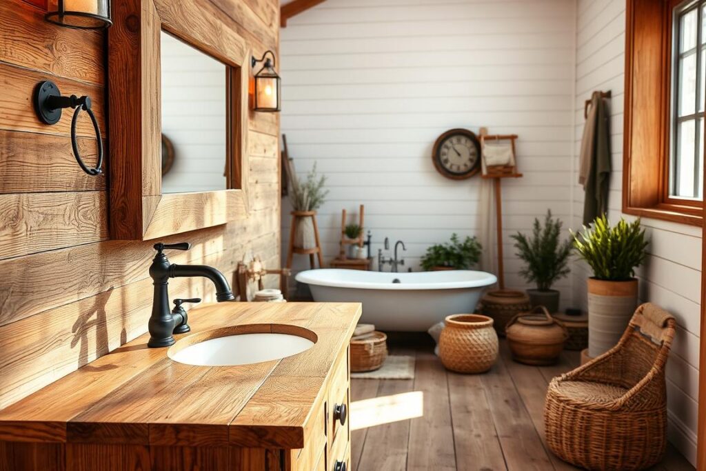 reclaimed wood accents in bathroom design reclaimed wood accents in bathroom design