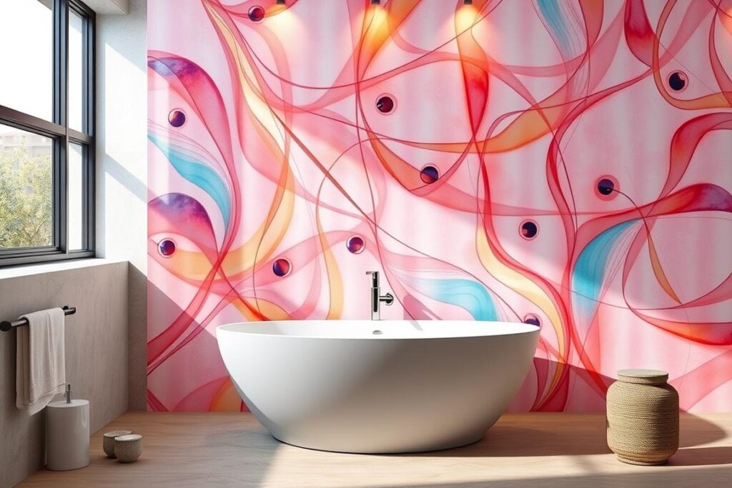 unique bathroom wall art