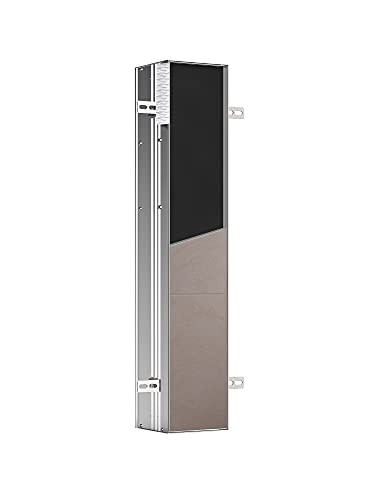 Emco Asis Plus 975611001 Flush-Mounted Toilet Roll Holder Aluminium Frame/Right Door Hinge