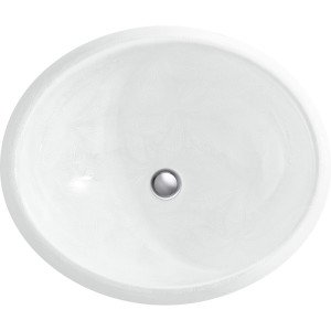 KOHLER K-14218-FP1-0 Sartorial Paisley Caxton, ARTIST EDITIONS Oval Under Mount Bathroom Sink, Paisley - French Paisley
