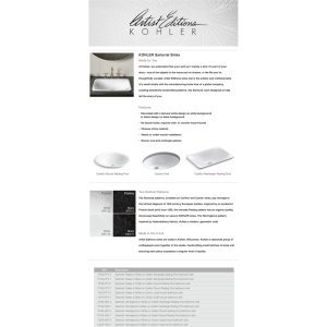 KOHLER K-14218-FP1-0 Sartorial Paisley Caxton, ARTIST EDITIONS Oval Under Mount Bathroom Sink, Paisley - French Paisley