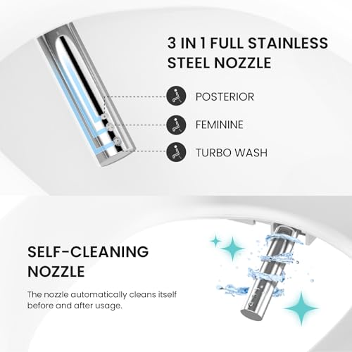 VOVO STYLEMENT TCB-090SA Smart Bidet Toilet for bathrooms, Elongated One Piece Toilet with Auto Open/Close Lid, 1.12 GPF, Auto Dual Flush, ADA Chair Height, Heated Seat, Made in Korea
