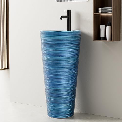 Simple Project One Piece Pedestal Sink 16