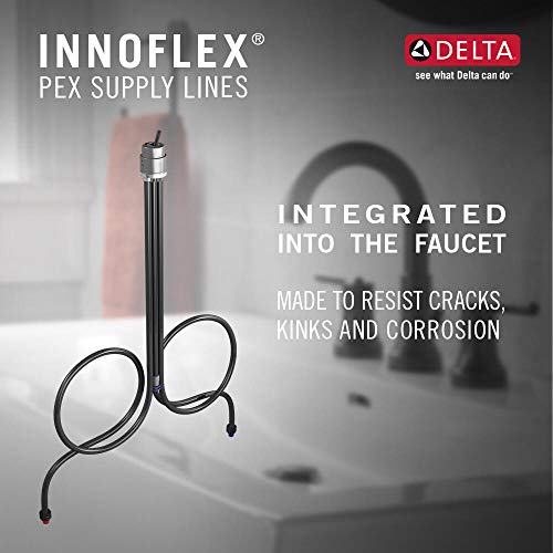 Delta Faucet Galeon Matte Black 1-Hole Bathroom Faucet, Single Hole, Diamond Seal Technology, ADA Compliant, Watersense Labeled, 571-BLMPU-DST