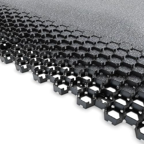 Standartpark Vodaland Permeable Pavers - HexPave Grass & Gravel Permeable Paver System - 100% Recycled PPE Plastic Pavers, Handles 27,000 lbs, 1