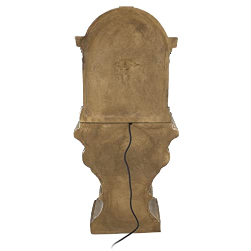 Sunnydaze 51-Inch H Ornate Lavello Outdoor Water Fountain - Standing Wall Water Fountain for The Patio, Garden, or Backyard