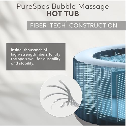 Intex PureSpa 6 Person Bubble Massage Inflatable Hot Tub Spa Set, Sahara Tan - Portable Outdoor Spa Plus Water Heater Pump, Foam Cover, Dispenser Ball