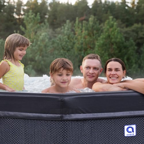 Jleisure Aegean Rigid Hot Tub Spa, Black