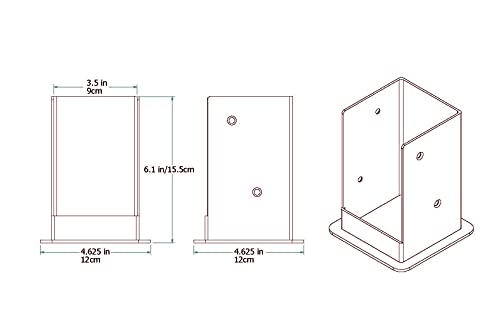 New England Arbors Bolt Down Bracket Kit for Pergolas - VA80205