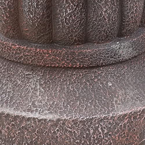 Sunnydaze Mediterranean 49-Inch 4-Tier Outdoor Water Fountain with Electric Submersible Pump for Garden, Patio, or Yard