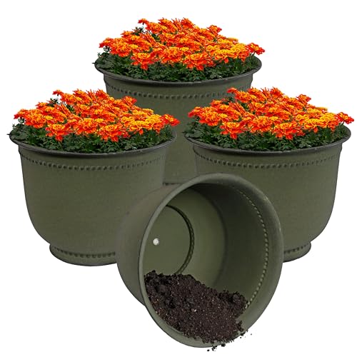 Sunnydaze Michael Plant Pot Set: Sage Style & Function!