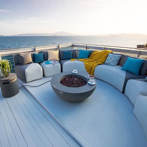 Lunar Bowl Concrete Fire Pit 42