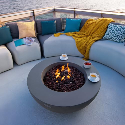 Lunar Bowl Concrete Fire Pit 42
